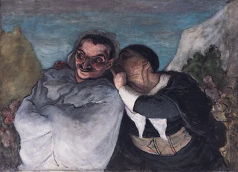 クリスピンとスカピン、またはスカピンとシルベスター、c.1863-65